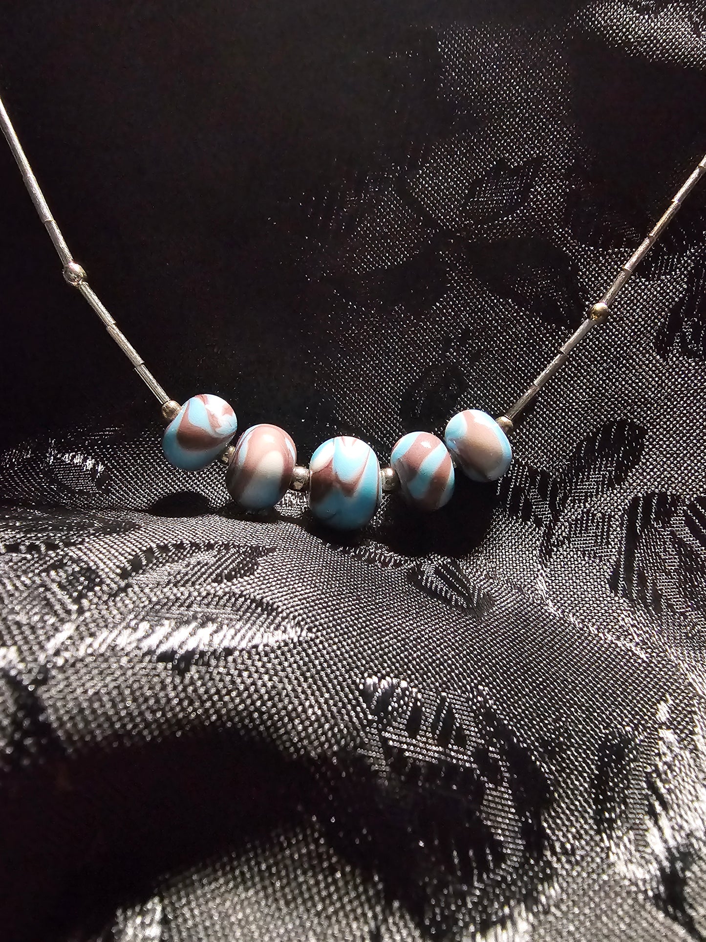 Blue/Purple Swirl Necklace